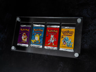 Pokemon Booster Pack Display Case for 4 Packs